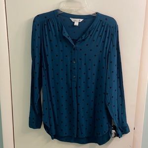 Old Navy Tunic Polka Dot Top